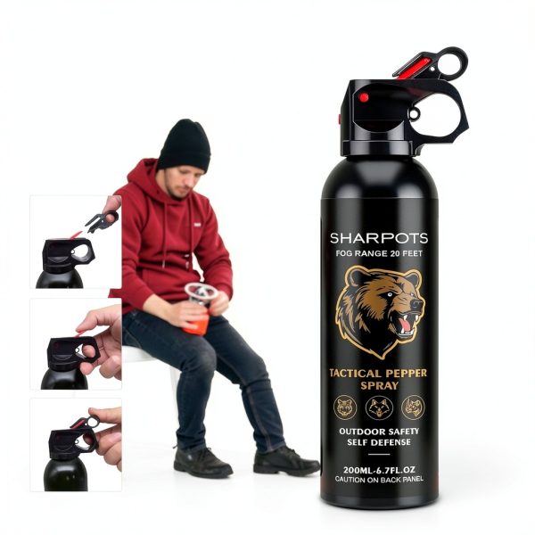 Pepper Spray SHAR POTS Aluminum Compact Defense-4