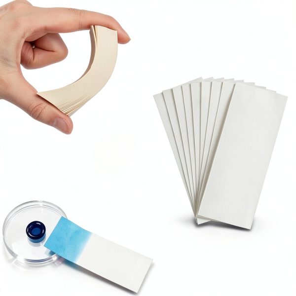 GORGECRAFT 500Pcs Paper Water Wipe Experiment Blotting Cleaner Filter Tissues Instruments Chromatography Science Kit for Removal Tissues Neutral Cotton Embossed The Chain White-5